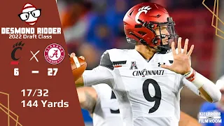 Desmond Ridder (Cincinnati QB) vs Alabama (2021)