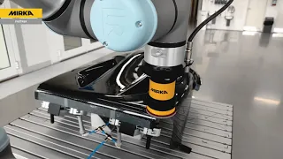 Robotic sanding with Mirka® AIROS  on carbon