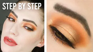 Gold Halo Eyeshadow Tutorial (Hooded Eyes)