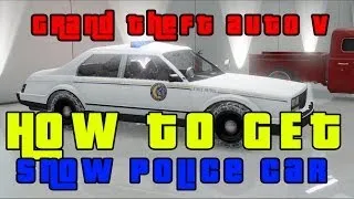 GTA V Online-How to get Snow Police Car Free!!