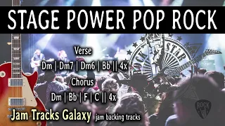 STAGE POWER POP ROCK Guitar Jam Backing Track/Type Beat in Dm (112 bpm)