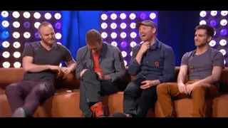 Coldplay being interviewed by danish comedian Brian Mørk, 09 Feb 2012