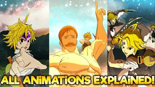 ALL SUMMONING ANIMATIONS EXPLAINED! Seven Deadly Sins Grand Cross