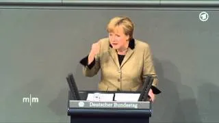 Angela Merkel zum deutschen Haushalt