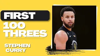 Stephen Curry First 100 Threes This Season So Far (2022-2023)