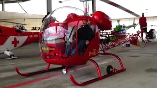 WORLD BIGGEST RC ELECTRIC HELICOPTER BELL 47 ROTOR DIAMETER 3.80 METER