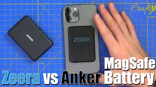 Zeera MagSafe 3000mAh Battery Bank vs Anker MagSafe 5000mAH Battery Bank