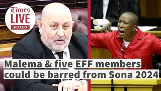 Julius Malema could be banned from Sona 2024 if found guilty of gross disconduct