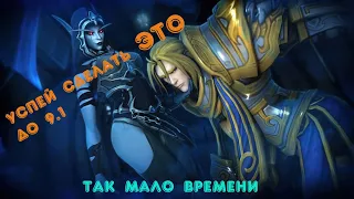 Что нужно успеть сделать до выхода обновления 9.1 в World of Warcraft