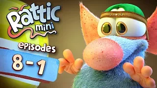 Funny Cartoon Series | Rattic Mini 8-1 Episodes | Funny Animated Cartoon Series For Children