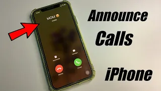 How to Turn on Announce Calls in iPhone || My iPhone speaks Caller id When Call