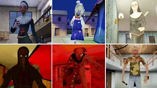 Giant Enemies | Evil Nun Vs Ice Scream 3 Vs Evil Nun 2 Vs Smiling X Zero And More