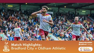 MATCH HIGHLIGHTS: Bradford City v Oldham Athletic