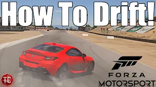 Forza Motorsport: HOW TO DRIFT! Easy Tutorial, Settings, & More!