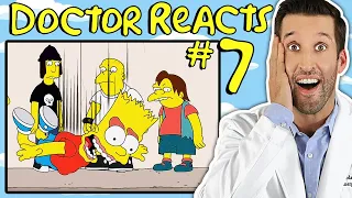 ER Doctor REACTS to Hilarious Simpsons Medical Scenes #7