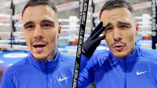 GEROGE KAMBOSOS JR REACTS TO TEOFIMO LOPEZ GOING AFTER FATHER DURING WORKOUT