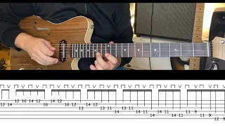 Quick Lesson #6 - C#m open chord progression with Eric Johnson style licks