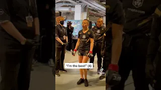 Thug Rose Namajunas intense pre-game ritual! #UFC268