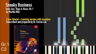 ABRSM G1 C2 | Sneaky Business | M. Mier | Piano Tutorial - Learning version