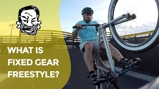 Fixed gear freestyle and injuring my foot