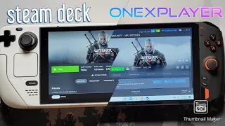 STEAM DECK vs ONEXPLAYER 1S 1195G7 - The Witcher 3