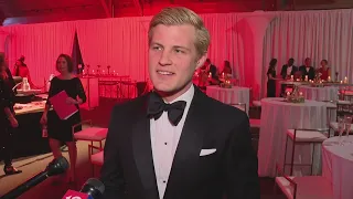 Indy 500 winner Marcus Ericsson at gala fundraiser for Riley Foundation