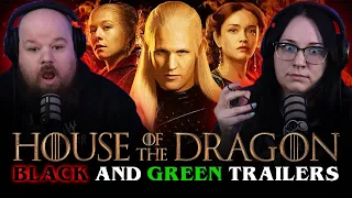 HOUSE OF THE DRAGON Season 2 is Coming! | Official BLACK & GREEN Trailers (REACTION)