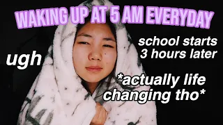 waking up at 5am EVERYDAY for a week *LIFE-CHANGING*