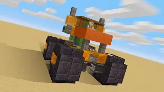 How to make a working monster truck in minecraft java/bedrock