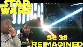 (Twins react) to Star Wars SC 38 Reimagined REACTION!! "Obi-Wan vs Darth Vader"