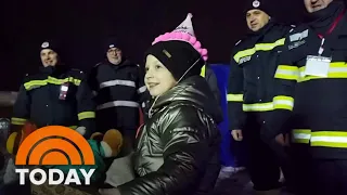 Ukrainian Refugee Camp Sings Happy Birthday To Young Girl