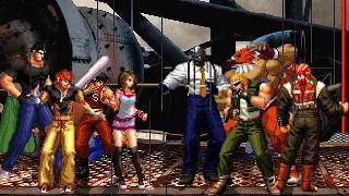 [KOF Mugen] Memorial | Laurent, Lu-Mei, Guy, Cao-Long vs Billy, John Crawley, Seth, Griffon [ 4vs4 ]