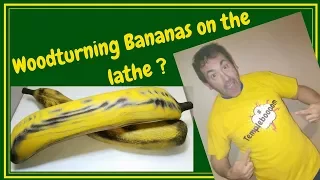 Woodturning a BANANA ? Multi axis turning !!