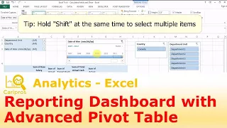 Reporting Dashboard: Advanced Pivot Table with Calculated Fields and Slicer