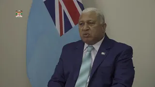 Fijian Prime Minister delivers address at the 2021 Pacific ACP Leaders Meeting