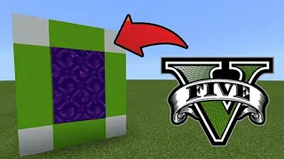 Minecraft : How to make a portal to gta 5 dimension