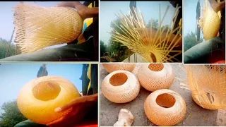 making of Bamboo lampshade| | Making bamboo handicraft products