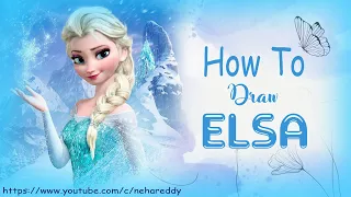 How to draw disney frozen princess elsa