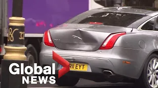 UK PM Boris Johnson's car rear-ended amid Kurdish protest scuffle with police