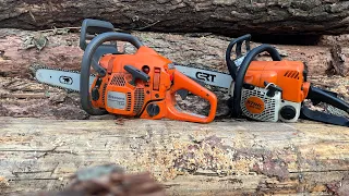 Husqvarna 135 vs stihl ms 180