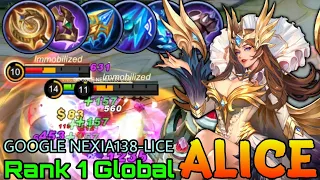 Kneel & Offer Your Life To Me! Alice Monster - Top 1 Global Alice by GOOGLE NEXIA138-LICE - MLBB