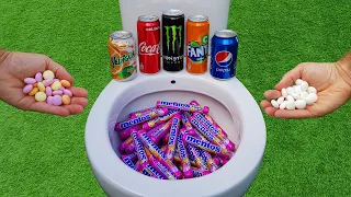 Experiment !! Mentos VS Toilet Cola, Fanta, Monster, Pepsi, Yedigün and Mentos