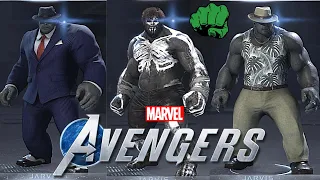 Marvel's Avengers Beta | All Hulk Outfits /w Cabana Legendary Outfit