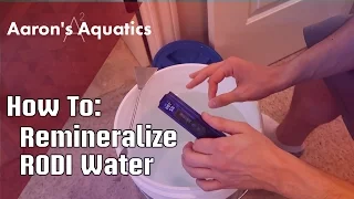 How To Remineralize RODI Water