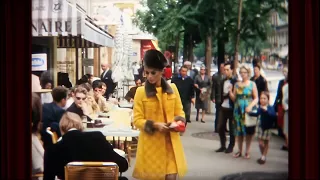 Impromptu Paris Fashion Show [1966] at a Street Cafe