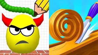 Draw to Smash VS Spiral  Roll - All Levels SpeedRun Gameplay