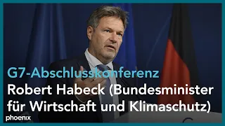 G7-Treffen: Abschlusspressekonferenz mit Robert Habeck