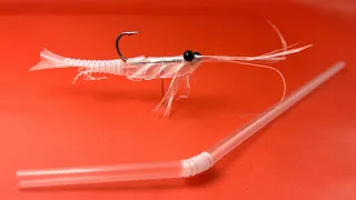 Make a Prawn Lure from a Straw !