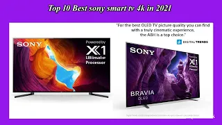 Top 10 Best sony smart tv 4k in 2021| Best sony smart tv 4k