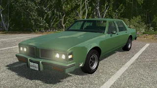 BeamNG.drive - Oldsmobile Delta 88 Royale Brougham Sedan 1980 - Car Show Test Drive Crash . 4K 60fps